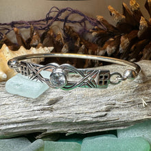 Load image into Gallery viewer, Mackintosh Bracelet, Celtic Jewelry, Scottish Bangle Bracelet, Art Deco Jewelry, Celtic Knot Bracelet, Scotland Gift, Silver Wife Gift