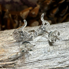 Load image into Gallery viewer, Cat Stud Earrings, Cat Lover Earrings, Animal Jewelry, Cat Mom Gift, Nature Jewelry, Cat Stud Earrings, Girl's Silver Post Earrings