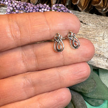 Load image into Gallery viewer, Celtic Knot Stud Earrings, Irish Jewelry, Celtic Jewelry, Anniversary Gift, Bridal Jewelry, Norse Jewelry, Yoga Jewelry, Wiccan Jewelry