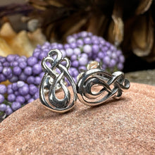 Load image into Gallery viewer, Celtic Knot Stud Earrings, Irish Jewelry, Celtic Jewelry, Anniversary Gift, Bridal Jewelry, Norse Jewelry, Yoga Jewelry, Wiccan Jewelry
