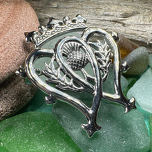 Load image into Gallery viewer, Luckenbooth Brooch, Scotland Jewelry, Celtic Pin, Bridal Jewelry, Scottish Gift, Anniversary Gift, Wife Gift, Luckenbooth Pin, Mom Gift