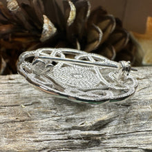 Load image into Gallery viewer, Celtic Knot Brooch, Celtic Jewelry, Irish Pin, Scotland Brooch, Celtic Onyx Brooch, Anniversary Gift, Celtic Knot Pin, Ireland Gift, Norse