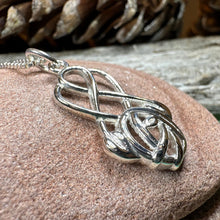 Load image into Gallery viewer, Mackintosh Rose Necklace, Scotland Jewelry, Celtic Jewelry, Rose Jewelry, Art Deco Pendant, Anniversary Gift, Scottish Necklace, Wife Gift