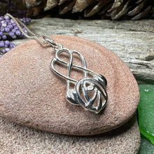 Load image into Gallery viewer, Mackintosh Rose Necklace, Scotland Jewelry, Celtic Jewelry, Rose Jewelry, Art Deco Pendant, Anniversary Gift, Scottish Necklace, Wife Gift