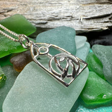 Load image into Gallery viewer, Mackintosh Rose Necklace, Scotland Jewelry, Celtic Jewelry, Rose Jewelry, Art Deco Pendant, Anniversary Gift, Scottish Necklace, Wife Gift