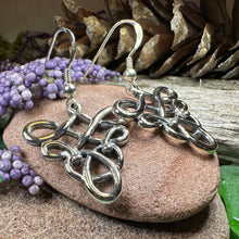 Load image into Gallery viewer, Celtic Knot Earrings, Irish Jewelry, Celtic Jewelry, Mom Gift, Anniversary Gift, Scotland Jewelry, Wife Gift, Love Knot Jewelry, Sister Gift