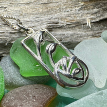Load image into Gallery viewer, Mackintosh Rose Necklace, Scotland Jewelry, Celtic Jewelry, Rose Jewelry, Art Deco Pendant, Anniversary Gift, Scottish Necklace, Wife Gift