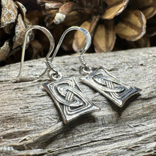 Load image into Gallery viewer, Celtic Knot Earrings, Celtic Jewelry, Irish Jewelry, Scotland Jewelry, Sterling Silver, Pagan Jewelry, Scottish Jewelry, Anniversary Gift