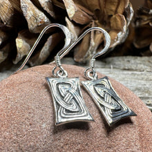 Load image into Gallery viewer, Celtic Knot Earrings, Celtic Jewelry, Irish Jewelry, Scotland Jewelry, Sterling Silver, Pagan Jewelry, Scottish Jewelry, Anniversary Gift