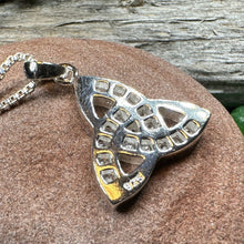 Load image into Gallery viewer, Trinity Knot Necklace, Celtic Jewelry, Irish Pendant, Triquetra Pendant, Celtic Knot Jewelry, Bridal Jewelry, Anniversary Gift, Ireland Gift