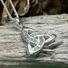 Load image into Gallery viewer, Trinity Knot Necklace, Celtic Jewelry, Irish Pendant, Triquetra Pendant, Celtic Knot Jewelry, Bridal Jewelry, Anniversary Gift, Ireland Gift