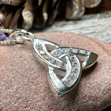 Load image into Gallery viewer, Trinity Knot Necklace, Celtic Jewelry, Irish Pendant, Triquetra Pendant, Celtic Knot Jewelry, Bridal Jewelry, Anniversary Gift, Ireland Gift