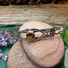 Load image into Gallery viewer, Mackintosh Bracelet, Celtic Jewelry, Scottish Bangle Bracelet, Art Deco Jewelry, Celtic Knot Bracelet, Scotland Gift, Silver Wife Gift