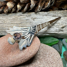 Load image into Gallery viewer, Thistle Kilt Pin, Celtic Brooch, Scotland Jewelry, Scottish Gift, Celtic Wedding, Groom Gift, Thistle Jewelry, Scarf Pin, Silver Celtic Pin