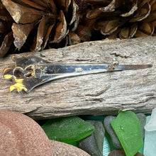 Load image into Gallery viewer, Thistle Kilt Pin, Celtic Brooch, Scotland Jewelry, Scottish Gift, Celtic Wedding, Groom Gift, Thistle Jewelry, Scarf Pin, Silver Celtic Pin