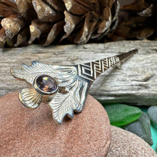 Load image into Gallery viewer, Thistle Kilt Pin, Celtic Brooch, Scotland Jewelry, Scottish Gift, Celtic Wedding, Groom Gift, Thistle Jewelry, Scarf Pin, Silver Celtic Pin