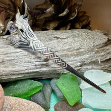 Load image into Gallery viewer, Thistle Kilt Pin, Celtic Brooch, Scotland Jewelry, Scottish Gift, Celtic Wedding, Groom Gift, Thistle Jewelry, Scarf Pin, Silver Celtic Pin