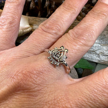Load image into Gallery viewer, Luckenbooth Ring, Outlander Jewelry, Thistle Ring, Scotland Jewelry, Bridal Jewelry, Sterling Silver, Heart Ring, Promise Ring, Wife Gift
