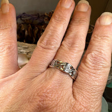 Load image into Gallery viewer, Triple Spiral Ring, Celtic Ring, Irish Jewelry, Celtic Knot Jewelry, Irish Ring, Irish Dance Gift, Celtic Spiral, Pagan Ring, Wiccan Ring