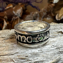 Load image into Gallery viewer, Celtic Ring, Irish Gaelic Ring, Ireland Ring, Claddagh Ring, Irish Ring, Promise Ring, Anniversary Gift, Silver Wedding Ring. Mo Anam Cara
