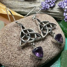 Load image into Gallery viewer, Trinity Knot Earrings, Celtic Jewelry, Irish Jewelry, Triquetra Earrings, Celtic Knot Jewelry, Scottish Gift, Scotland Jewelry, Wife Gift
