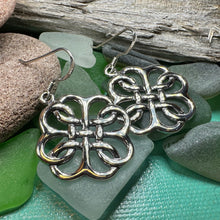 Load image into Gallery viewer, Celtic Knot Earrings, Irish Jewelry, Celtic Jewelry, Mom Gift, Anniversary Gift, Scotland Jewelry, Wife Gift, Love Knot Jewelry, Sister Gift