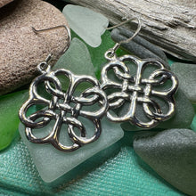 Load image into Gallery viewer, Celtic Knot Earrings, Irish Jewelry, Celtic Jewelry, Mom Gift, Anniversary Gift, Scotland Jewelry, Wife Gift, Love Knot Jewelry, Sister Gift