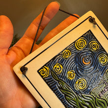 Load image into Gallery viewer, Van Gogh Wall Art, Starry Night, Ceramic Wall Plaque, New Home Gift, Mother's Day Gift, Wedding Gift, Fine Art Decor, Wife Gift, Mom Gift