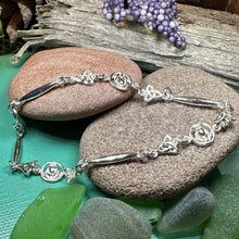 Load image into Gallery viewer, Thistle Bracelet, Outlander Jewelry, Celtic Jewelry, Scotland Gift, Nature Jewelry, Scottish Bracelet, Mom Gift, Girlfriend Gift, Wife Gift