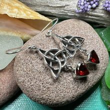 Load image into Gallery viewer, Trinity Knot Earrings, Celtic Jewelry, Irish Jewelry, Triquetra Earrings, Celtic Knot Jewelry, Scottish Gift, Scotland Jewelry, Wife Gift