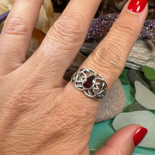 Vanaheim Celtic Knot Ring in Sterling Silver — view 6