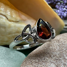 Load image into Gallery viewer, Celtic Knot Ring, Celtic Jewelry, Irish Jewelry, Moonstone Ring, Irish Ring, Irish Dance Gift, Anniversary Gift, Scottish Ring, Wiccan Ring
