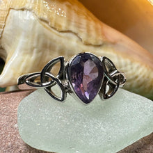 Load image into Gallery viewer, Celtic Knot Ring, Celtic Jewelry, Irish Jewelry, Moonstone Ring, Irish Ring, Irish Dance Gift, Anniversary Gift, Scottish Ring, Wiccan Ring
