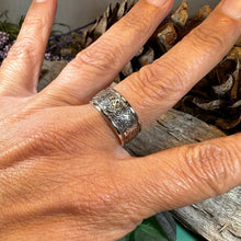 Load image into Gallery viewer, Celtic Dragon Ring, Celtic Ring, Scottish Promise Ring, Silver Ring, Irish Ring, Wedding Band, Anniversary Gift, Ireland Ring, Wiccan Ring