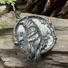 Load image into Gallery viewer, Owl Necklace, Full Moon Pendant, Nature Jewelry, Bird Necklace, Bird Lover Gift, Owl Gift, Woodland Jewelry, Irish Jewelry, Mom Gift