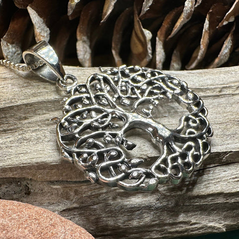 Load image into Gallery viewer, Tree of Life Necklace, Celtic Jewelry, Irish Pendant, Tree Jewelry, Mom Gift, Anniversary Gift, Sterling Silver, Graduation Gift, Wife Gift