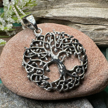 Load image into Gallery viewer, Tree of Life Necklace, Celtic Jewelry, Irish Pendant, Tree Jewelry, Mom Gift, Anniversary Gift, Sterling Silver, Graduation Gift, Wife Gift