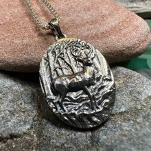 Load image into Gallery viewer, Stag Necklace, Scotland Jewelry, Scottish Stag, Hunter Gift, Nature Jewelry, Pagan Jewelry, Hunting, Wildlife, Deer Hunter, Wiccan Jewelry
