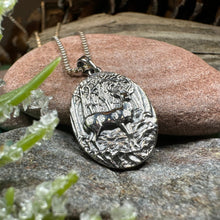 Load image into Gallery viewer, Stag Necklace, Scotland Jewelry, Scottish Stag, Hunter Gift, Nature Jewelry, Pagan Jewelry, Hunting, Wildlife, Deer Hunter, Wiccan Jewelry