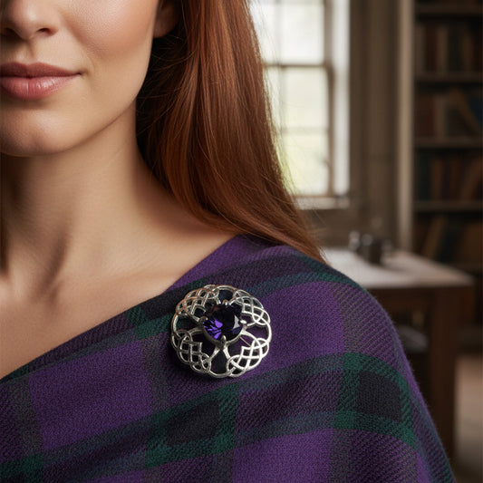 Aurelia Celtic Knot Brooch - Handmade in Scotland — view 5