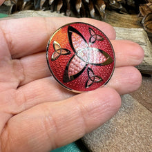Load image into Gallery viewer, Celtic Brooch, Trinity Knot Jewelry, Irish Jewelry, Scotland Jewelry, Anniversary Gift, Viking Brooch, Enamel Celtic Pin, Scottish Brooch