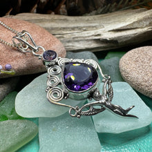 Load image into Gallery viewer, Fairy Necklace, Celtic Angel Necklace, Irish Pendant, Butterfly Necklace, Anniversary Gift, Celtic Jewelry, Wife Gift, Pixie Jewelry