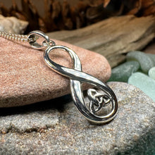 Load image into Gallery viewer, Trinity Knot Necklace, Infinity Jewelry, Celtic Jewelry, Irish Jewelry, Anniversary Gift, Mom Gift, Best Friend Gift, Girlfriend Gift