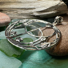 Load image into Gallery viewer, Chalice Well Necklace, Irish Jewelry, Large Celtic Pendant, Scotland Jewelry, Anniversary Gift, Ireland Gift, Peace Jewelry, Spiritual Gift