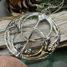 Load image into Gallery viewer, Chalice Well Necklace, Irish Jewelry, Large Celtic Pendant, Scotland Jewelry, Anniversary Gift, Ireland Gift, Peace Jewelry, Spiritual Gift