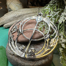 Load image into Gallery viewer, Chalice Well Necklace, Irish Jewelry, Large Celtic Pendant, Scotland Jewelry, Anniversary Gift, Ireland Gift, Peace Jewelry, Spiritual Gift