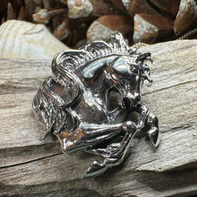 Load image into Gallery viewer, Horse Necklace, Equestrian Jewelry, Animal Pendant, Yellowstone, Mustang Pendant, Rodeo Jewelry, Horse Racing, Nature Jewelry, Wife Gift