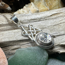 Load image into Gallery viewer, Celtic Knot Necklace, Scottish Jewelry, Ladies Celtic Pendant, Irish Necklace, Irish Jewelry, Anniversary Gift, Scotland Jewelry, Wife Gift