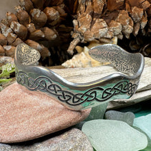 Load image into Gallery viewer, Celtic Knot Pewter Bracelet, Celtic Jewelry, Bangle Bracelet, Scotland Jewelry, Ireland Jewelry, Wife Gift, Girlfriend Gift, Sister Gift