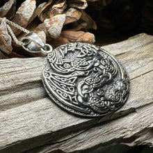 Load image into Gallery viewer, Dragon Necklace, Celtic Jewelry, Irish Jewelry, Celtic Knot Necklace, Wiccan Jewelry, Celtic Dragon Pendant, Pagan Jewelry, Gothic Jewerly